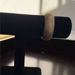 Chic Gold-Toned Mesh Bracelet